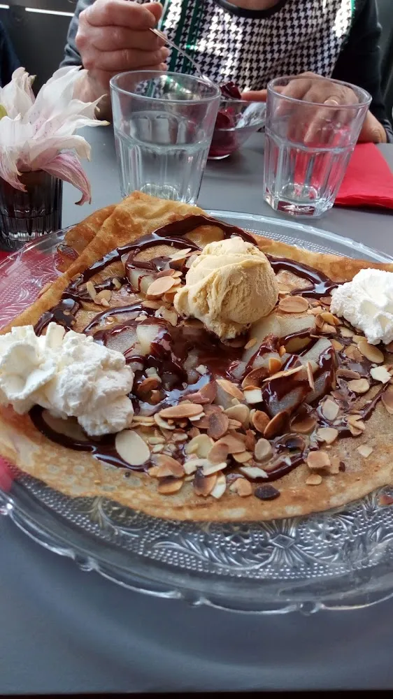 Crêpe Caramel Chocolat Boules Glace